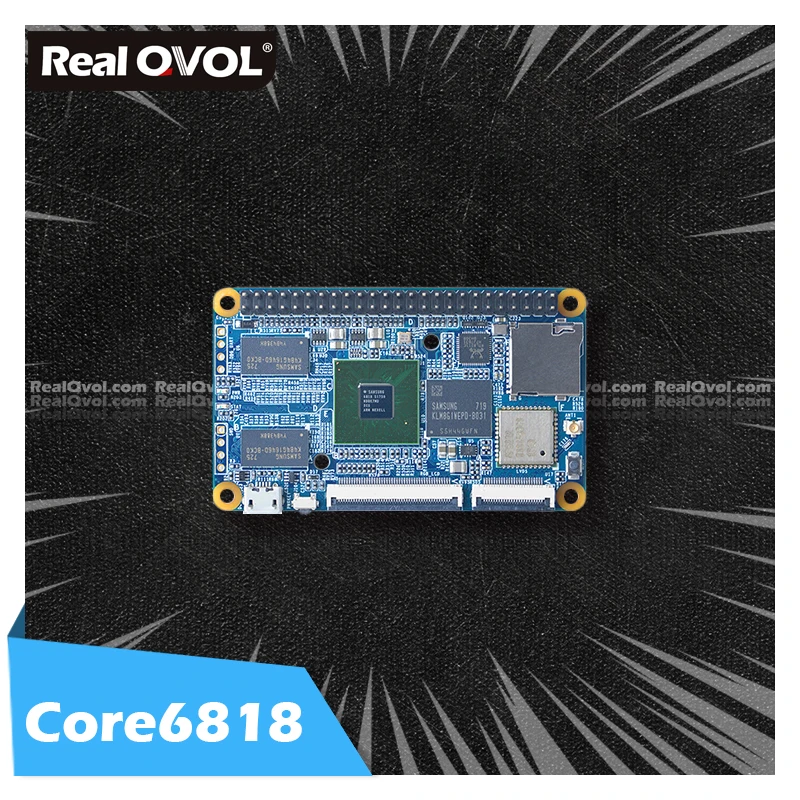 RealQvol Friendlyelec Core6818 1GB RAM 8GB eMMC Industrial Applications Gigabit Development Board Bluetooth Android S5P6818