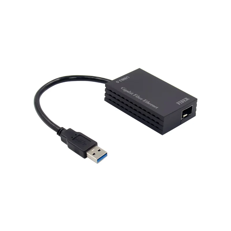 USB 3.0 to SFP 1 Port Wired Gigabit Fiber 1000M Ethernet Adapter Chip Realtek RT8153 Laptop 10/100/1000Mbps Usb Network Card