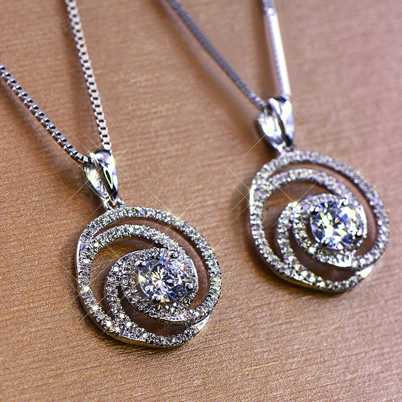 Huitan Modisches Design-Anhänger-Halskette für Damen, elegante Accessoires für Partys, ausgefallenes Geburtstagsgeschenk, Statement-Halsschmuck