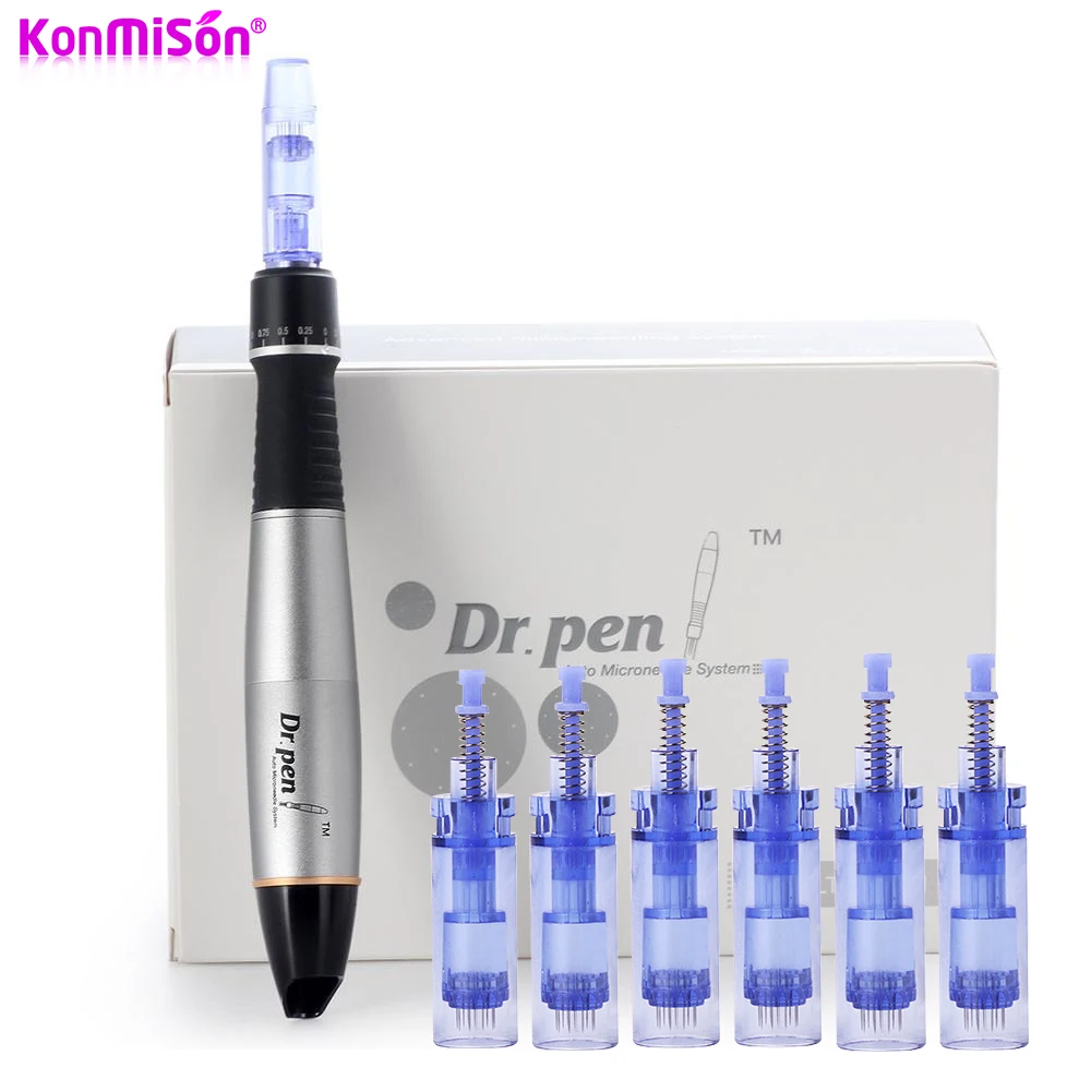 Dr Pen Ultima A1 Filaire Microneedle Stylo Cosmétique, Ling Grossier, Derma Pen, 5 Niveaux de Vitesse, Micro illac, Mésothérapie, Dispositif de