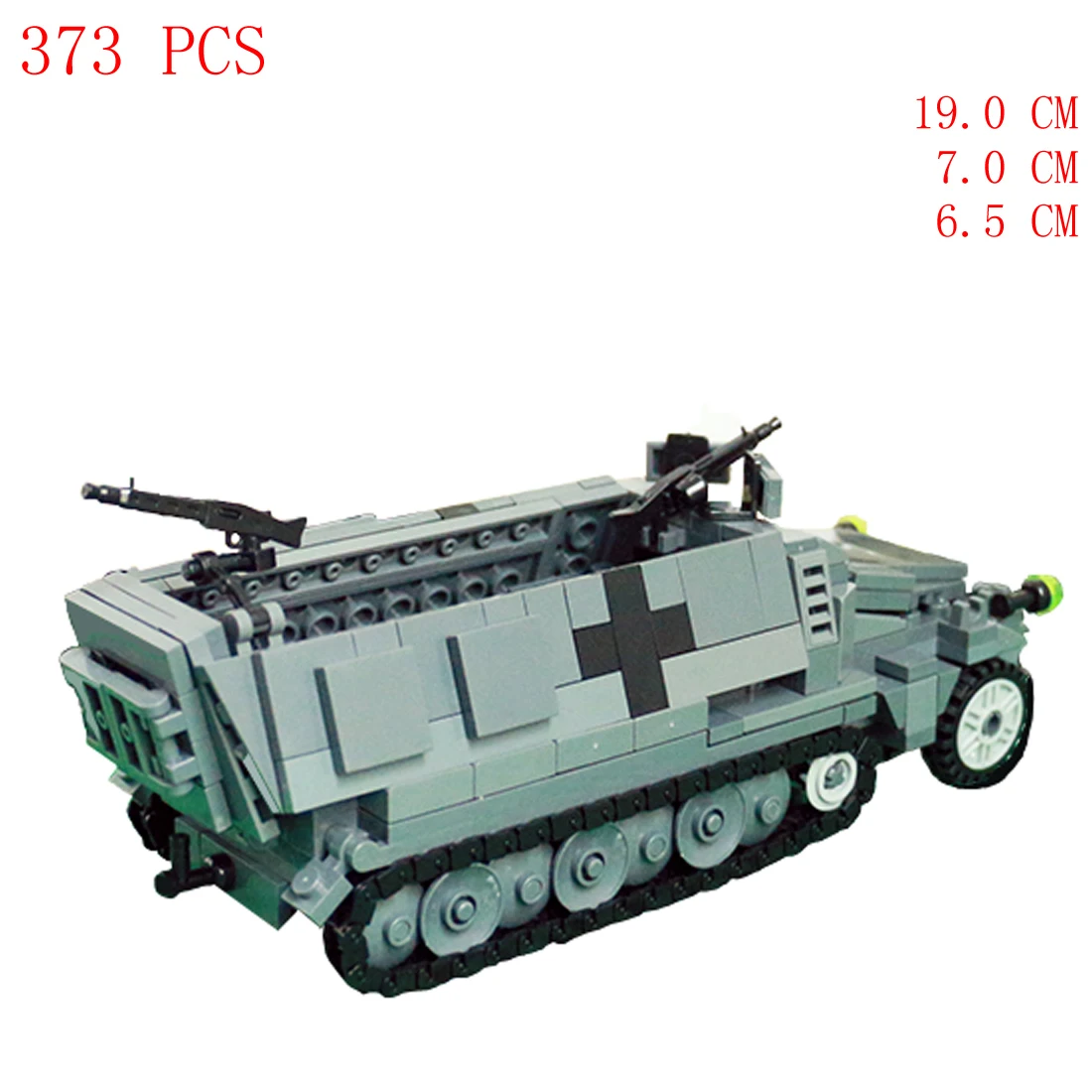 

hot military ww2 technical German Army Sdkfz 251/1 vehicles Borgwards Blitz war weapon equipment Building Block model brick toys