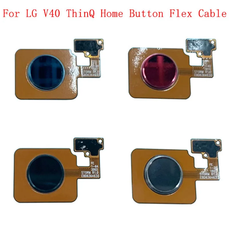 Fingerprint Sensor Home Button Flex Cable Ribbon For LG V40 ThinQ Touch Sensor Flex Ribbon Replacement Parts