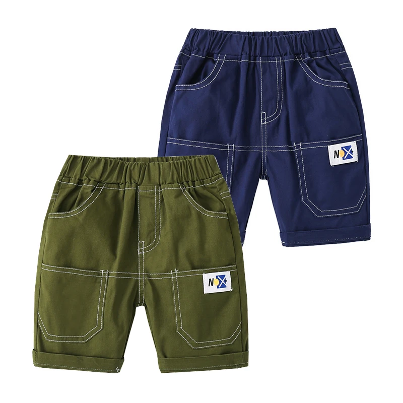 

Summer Boys Cargo Pants Knee Length Toddler Trousers Cotton Baby Trousers Children Clothes Cute