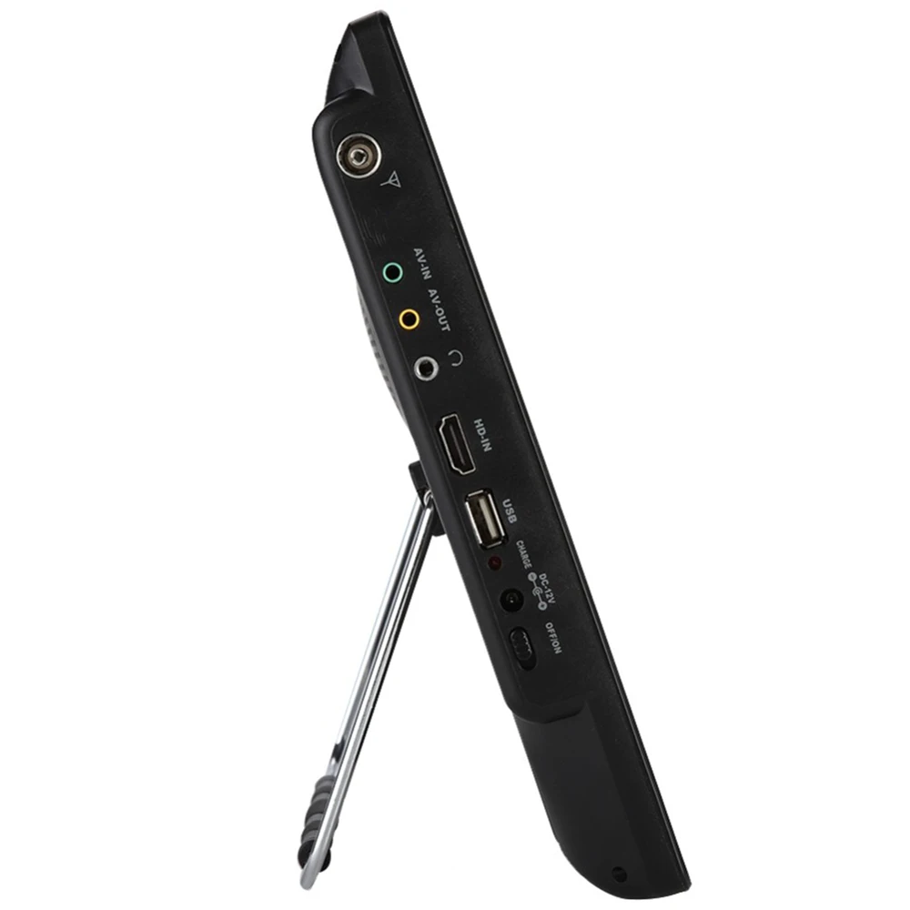 تليفزيون LEADSTAR صغير محمول 13 بوصة مع DVB-T2 H265/Hevc 10 بت رمز Dolby AC3 HDMI المدخلات 1366x768 16:9 التلفزيون الرقمي
