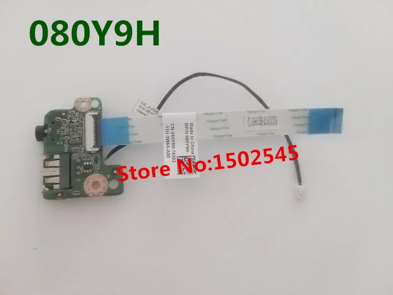 For DELL E5420 original laptop USB interface board USB board audio board with cable CN-080Y9H 080Y9H