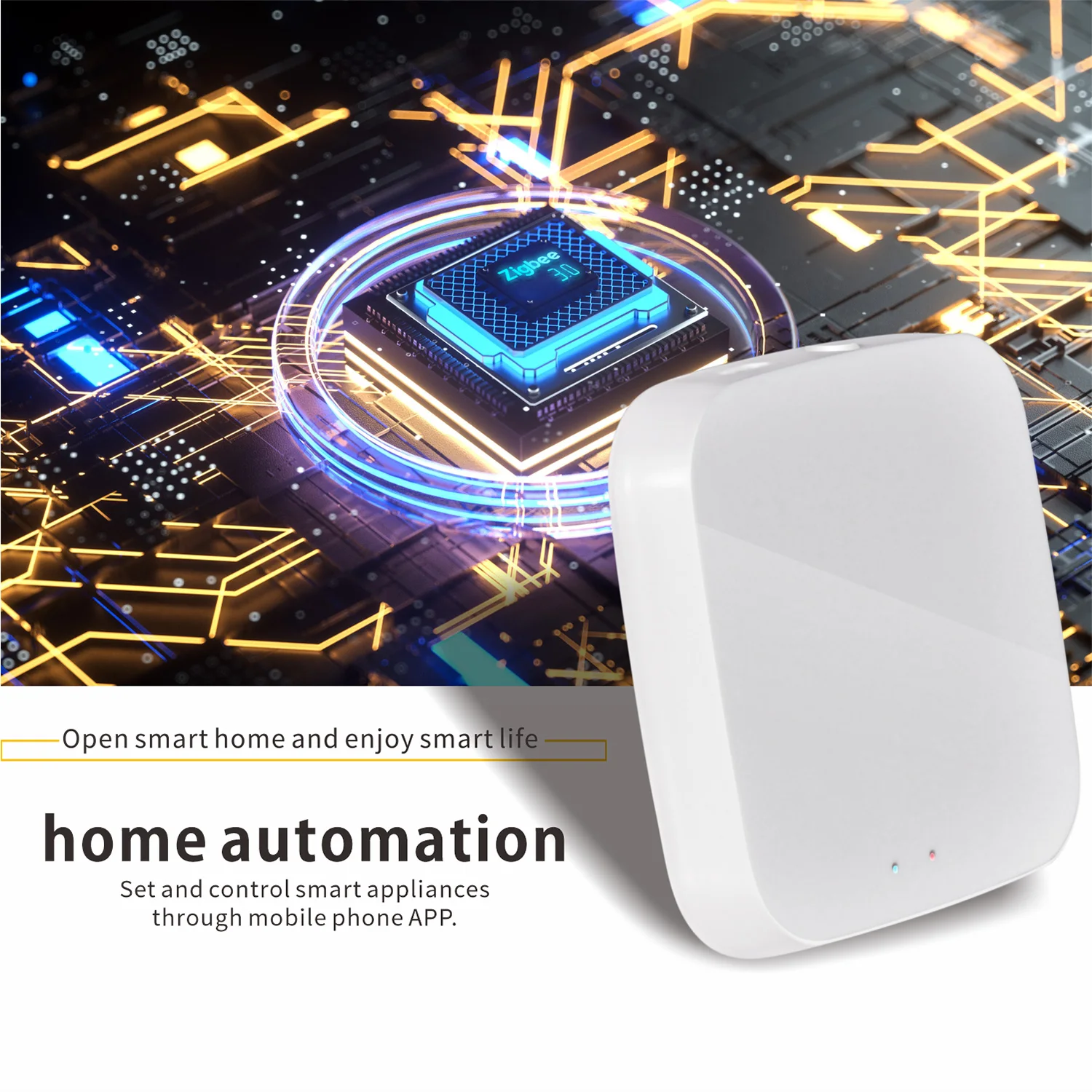 Loonas Tuya ZigBee 3.0 Cổng Hub Cuộc Sống Thông Minh Ứng Dụng Nhà Cầu Cầm Không Dây Hoạt Động Với Alexa Google Trợ Lý