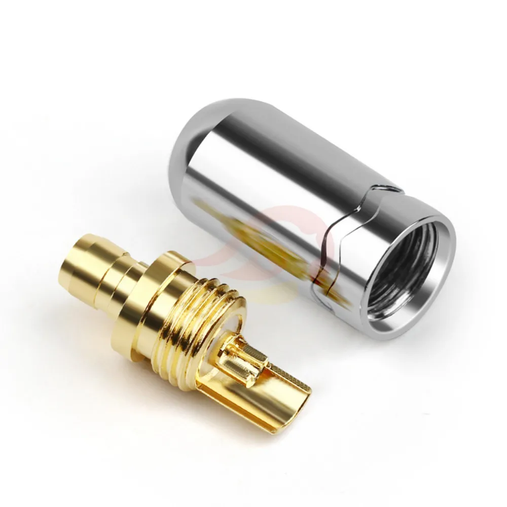 For Acoustune 1655 1695Ti Headphone Plug Minijack Audio Connector Earphone Pins Soldering Gold Plated Wire Metal Adapter