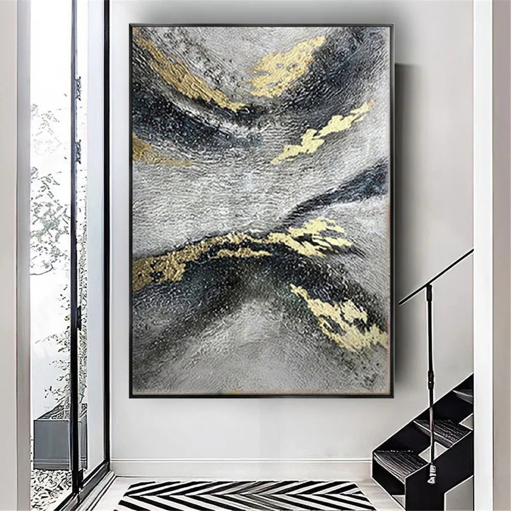 

2025 Large Size 100% Hand Painted Abstract Oil Painting On Canvas Wall Picture For Living Room Mural Bedroom Home Decor Wall Art