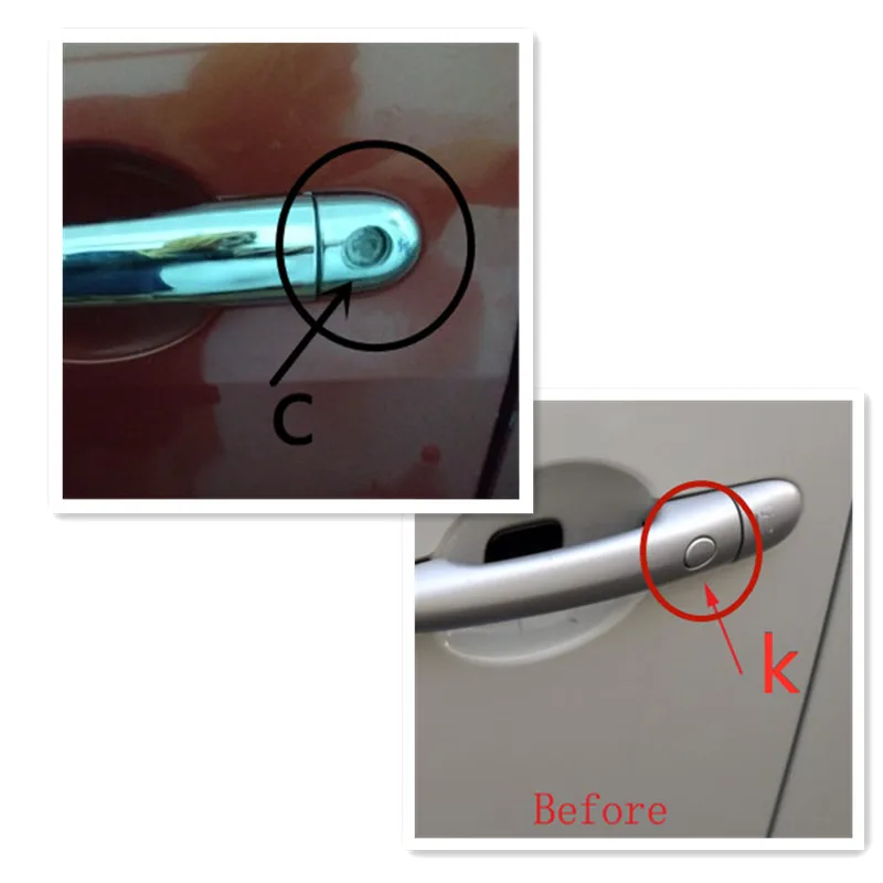 For Renault Megane ii 2 MK2 2002 2003 2004 2005 2006 2007 2008 ABS Chrome Door Handle Cover trim