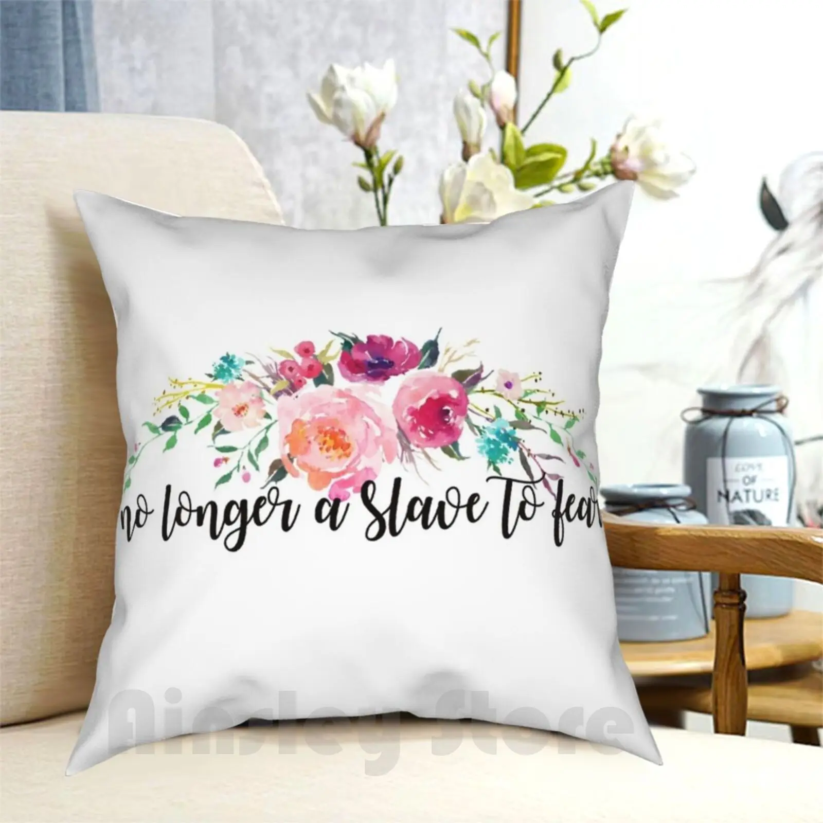 

Не длиннее Раб на бойтесь Наволочка с принтом Домашняя мягкая декоративная подушка Библия Океан Доверь Господь Иисус Бог Библейский стих