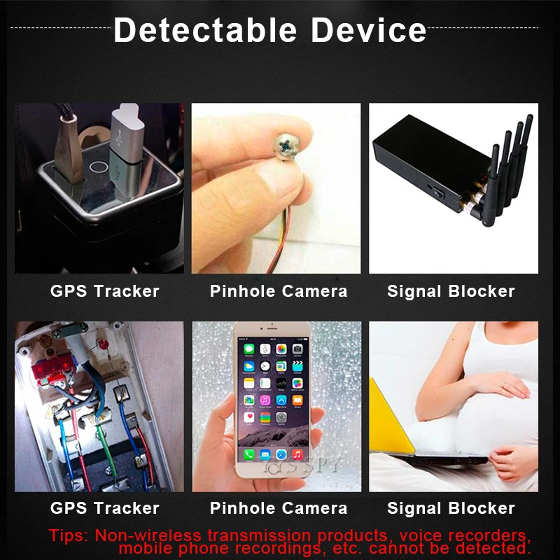 Anti-Spy Detector Mini WiFi Hidden Camera GSM Audio Bug GPS Tracker RF Signal Wireless Micro Cam Magnetic Device Gadgets Finder