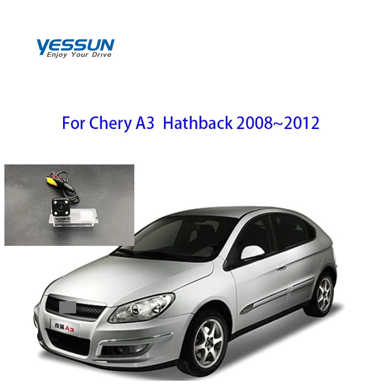 

Автомобильная парковочная система, камера для Chery A3 Hathback 2008 ~ 2012 CCD, номерной знак, камера заднего вида