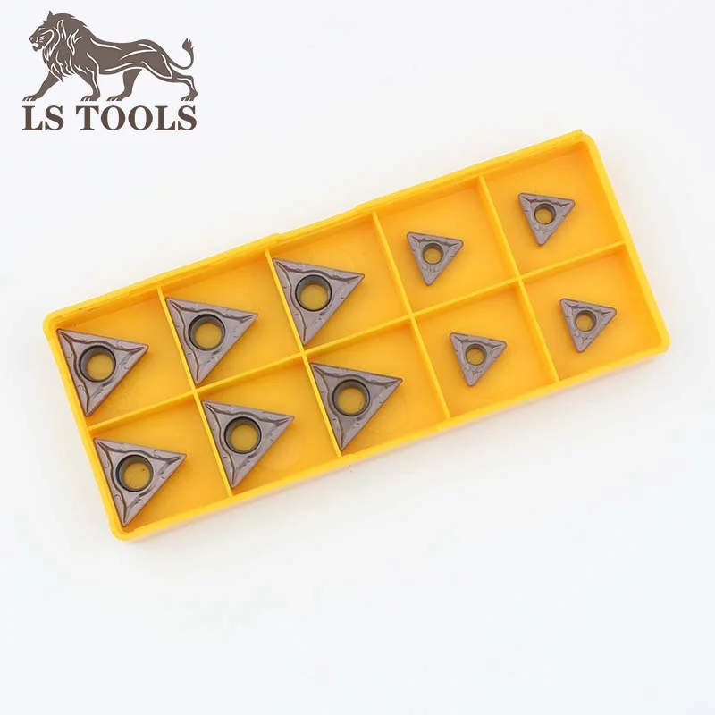 LS TOOLS-insertos de carburo para torneado interno, herramientas de torneado TCMT16T304, TCMT110204, TCMT110208 MV, cuchilla para metal y acero