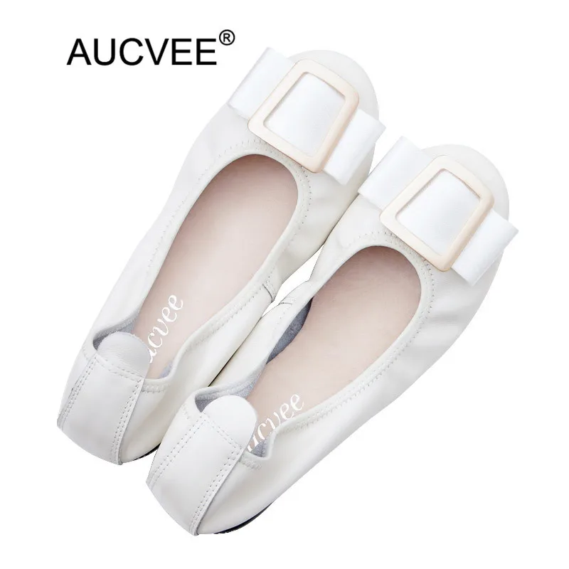 

Big Size 34-44 Women Boat Shoes Round Toe Genuine Leather Ballet Flat Single Shoes Women's Flats Office Lady Brand Shoes Loafers