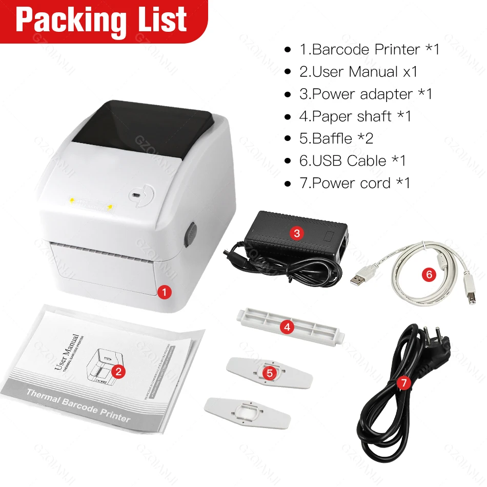 XP-420B Shipping Label Printer 4 inch 110mm 100mm Thermal Printer USB WIFI Lan Ethernet Printer For Label Printing XPrinter