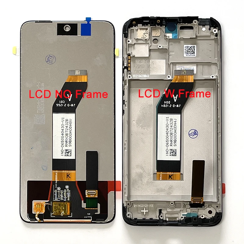 6.5'' Original New For Xiaomi Redmi 10 Redmi 10 Prime LCD Display Screen Touch Panel Digitizer For Redmi Note 11 4G LCD Frame