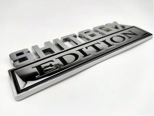 3D Silver ABS SHITBOX EDITION Emblem Auto Trunk Fender Badge Decal Stickers Car Accessories