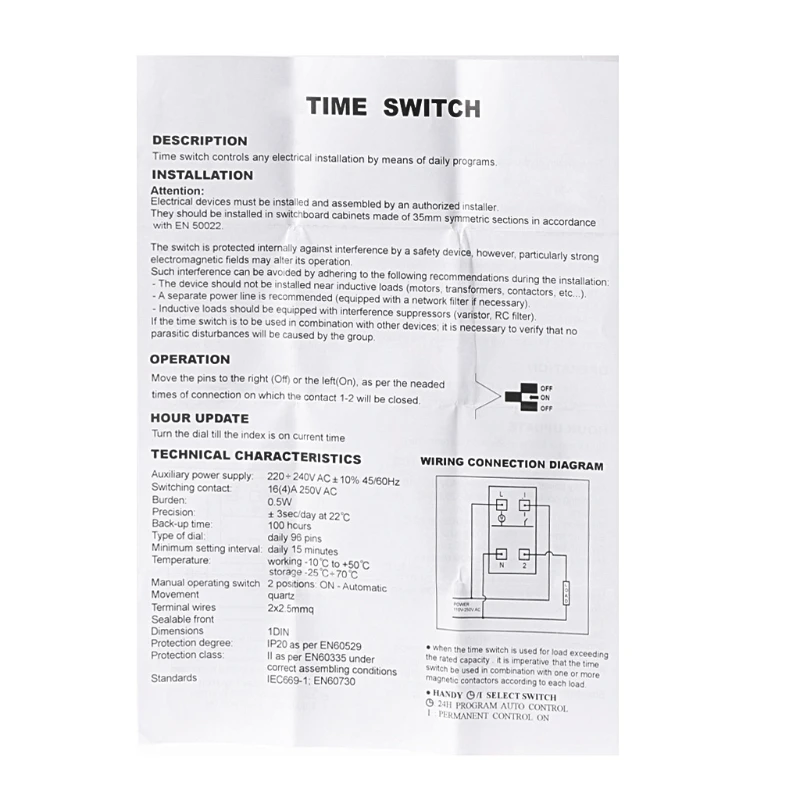 2024 New 24 Hours Programmable Digital Industrial Switches 220V Digital Programmable Timer Switch Mechanical Timer Switches