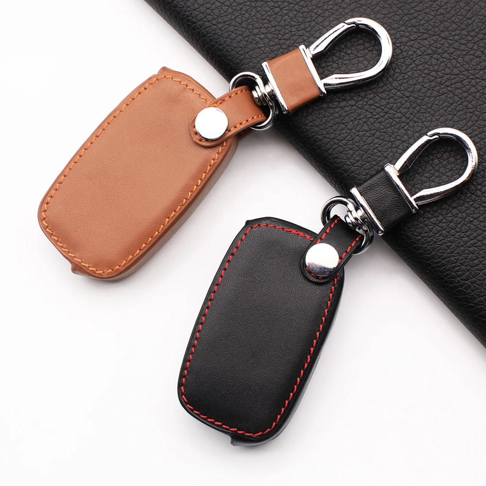 2020 Leather Key Case Cover For Sport Sedan Lada Priora Kalina Granta Vesta X-Ray X-ray Carrying 3 Buttons Protect Shell