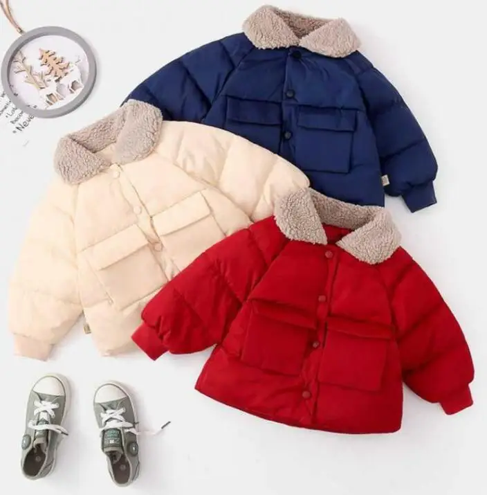 Toddler Girls Jacket 2021 Winter Jackets For Girls Fur Coat Kids Warm Outerwear Coat For Girls Clothes Children Jacket