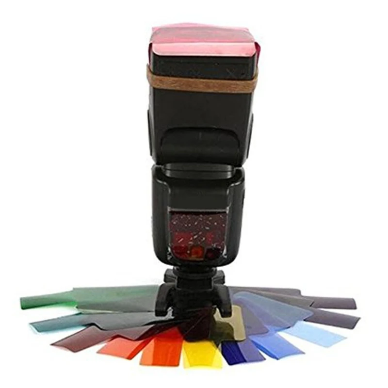 Universal Camera Flash Gels Transparent Color Correction Balance Lighting Filter Kit for Photo Studio Camera Accessories