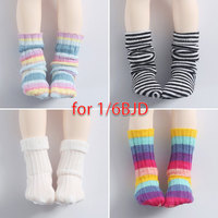 1/6 BJD Doll  Accessories Socks Threaded Socks White Socks Piled Socks Long Socks for 1/6 Yosd, 30CM BJD SD DD Doll Toy Socks