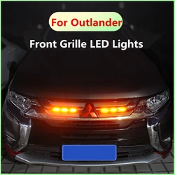 Car Grille Light Daytime Running Lights External Modification Accessories For Mitsubishi Outlander 2013-2022 Decorative lights