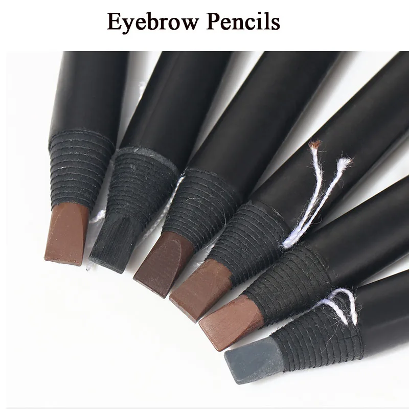 2pcs Microblading Eyebrow Pencil Makeup Eyebrow Enhancers Cosmetic Tool Art Waterproof Stereo Types Eye Brow Pen Beauty Tools