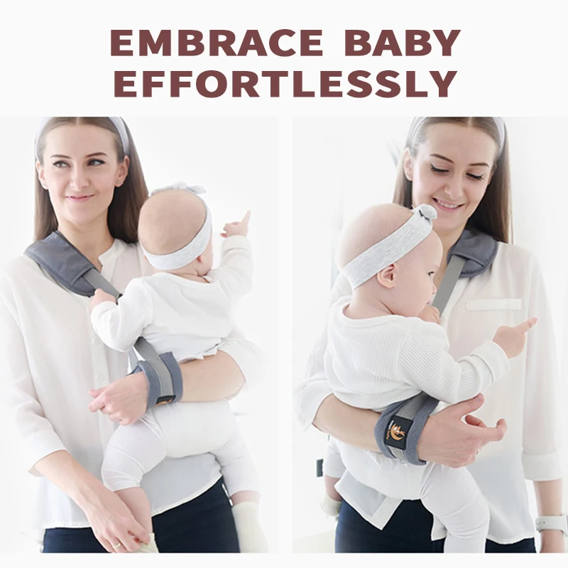 

Baby Ergonomic Side Hug One-Hand Ringfor Kids Toddler Single Shoulder Strap Wrap Ring Sling Holding Baby Adjustable Cotton