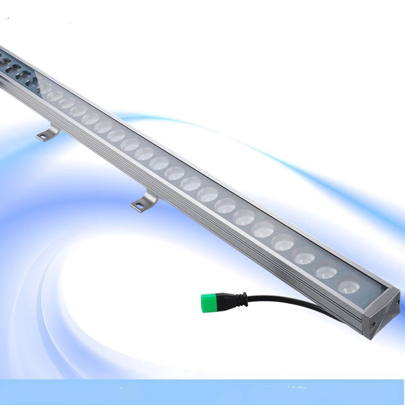 10 قطعة وحدة إضاءة LED جداريّة غسل مصباح Dc24v 24W36W في الهواء الطلق خط مصباح دافئ الأبيض البارد الأبيض dmx512 RGB التدرج DMX512 التحكم الخارجي