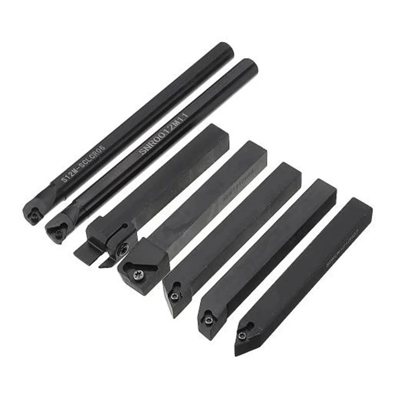 Imagem -03 - Virando Ferramenta Titular Conjunto com Inserções de Carboneto Sólido Haste Torno Boring Bar Cnc Lathe Cutter Ferramenta 12 mm