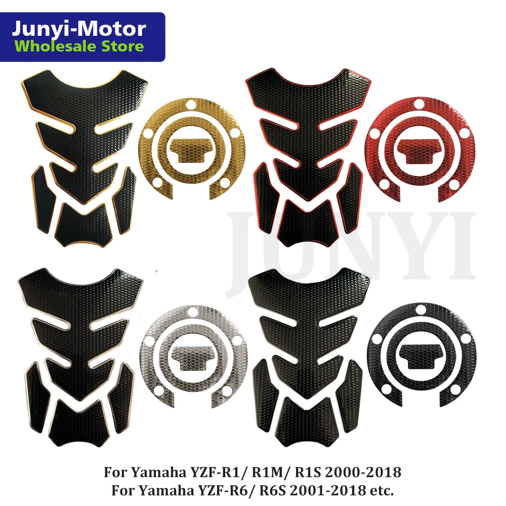 

3D Fuel Tank Pad Gas Cap Cover Sticker For Yamaha YZF-R1/R6 FZ1 FZ6 FZ6R FZ07 MT-07 FZ09 MT-09 Motorcycle Guard Decal Grip Bike