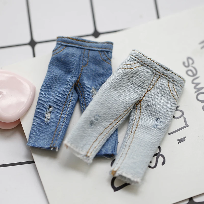 Ob11 doll clothes Fashion jeans for GSC clay body9 YMY DDF 1 / 12bjd obitsu 11 clothes fashion doll accessories