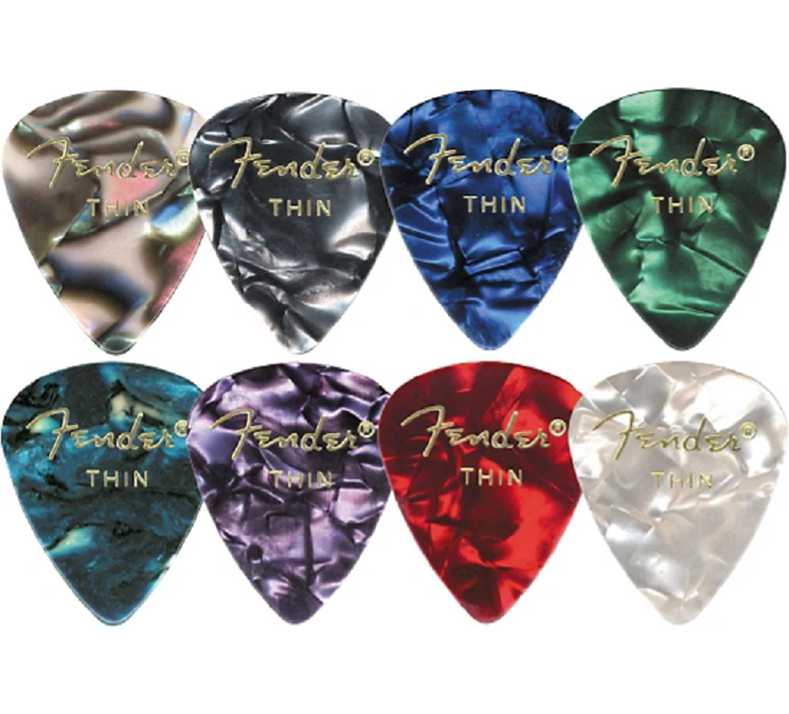 FDR 351 Premium Celluloid Moto Series Guitar Picks - 8 Colors Avaliable, Sell by 1 piece