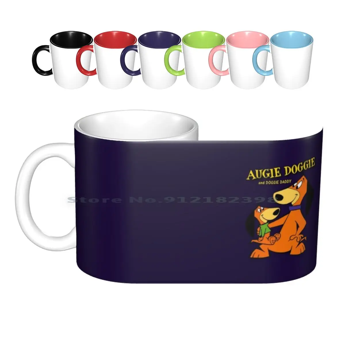 Augie Doggie & Doggie Daddy Ceramic Mugs Coffee Cups Milk Tea Mug Augie Doggie Dog Doggie Daddy Doggie Daddy Augie Hanna