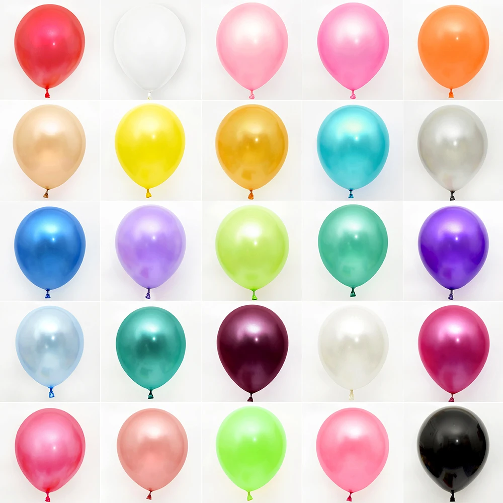 10/20/30/50Pcs 10/12inch Pearl Latex Balloons Wedding Birthday Party Decoration Balloon Xmas Baby Shower Kids Air Balls Globos