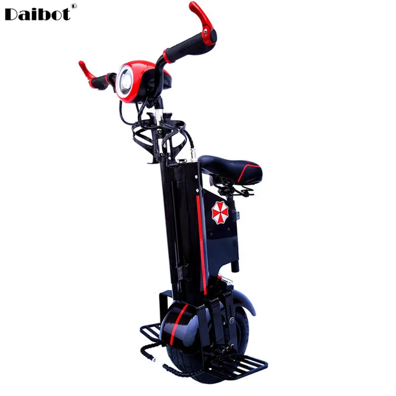 Electric Unicycle for Adult, Self Balancing Scooters, Electric Motorcycle, Bluetooth Speaker, Cup Holder, 10 