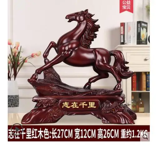 EQUESTRIAN TO SUCCESS HOME LIVING ROOM WINE CABINET DECORATION HORSE FURNISHES CRAFT WINE CABINET ART WINE CABINET CRAFTS STATUE