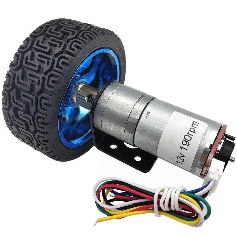 65mm 85mm 130mm Wheel Hub Motor Hall Encoder Kit 6V 12V 24V DC Motor Gear Speed 12rpm To 1360rpm Electric RC Car Robot Model