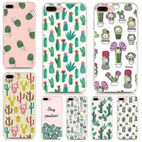 For Oneplus Nord 2 5G N200 CE 5G 7 Pro 6T 6 5T 5 3 Case Cute Cactus Soft TPU Back cover Mobile phone bag for oneplus nord CE 5G