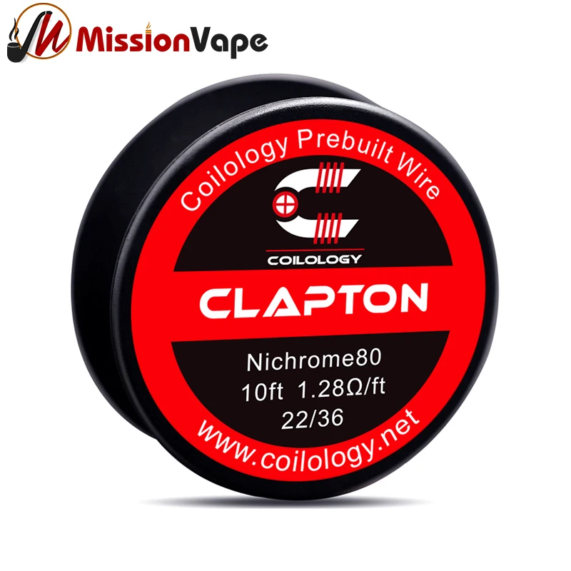 Coilology Prebuilt NI80 316SS Clapton 22/36 26/38 24/36 26/36 AWG 10 Feet Heating Wire Spool for RDA RTA