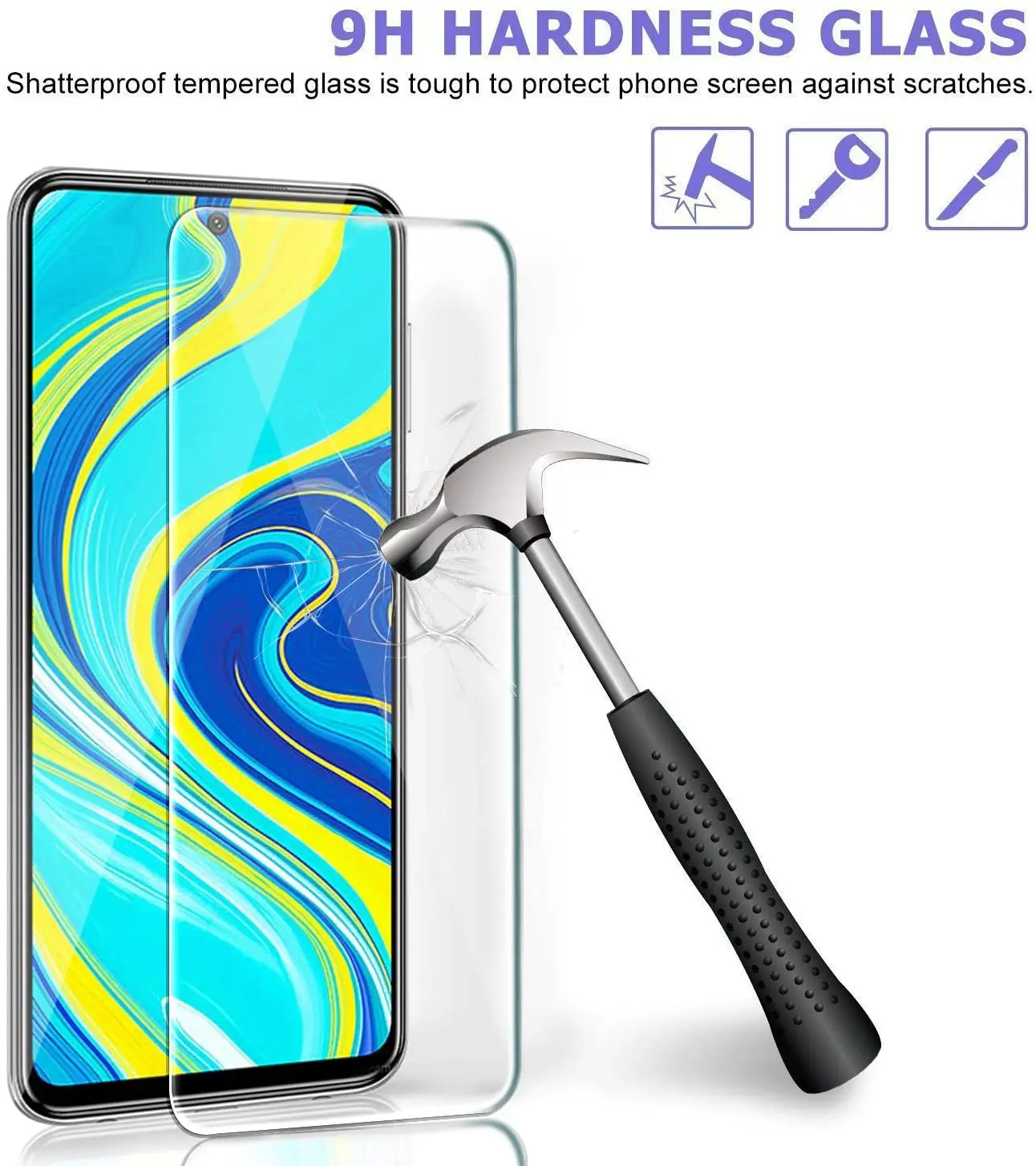 Protective Glass For Redmi 8 8A 7 7A 6 6A Screen Protector For Xiaomi Redmi Note 8T 8 7 9S 9 Pro Max POCO M3 Tempered Glass