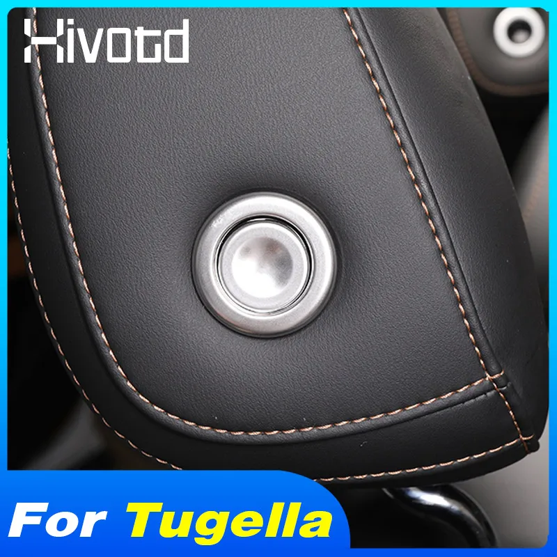 Car Styling Headrest Button Cover Interior Decoration Stickers Trim For Geely New Tugella,Xingyue,FY11 2023 Seat Accessories