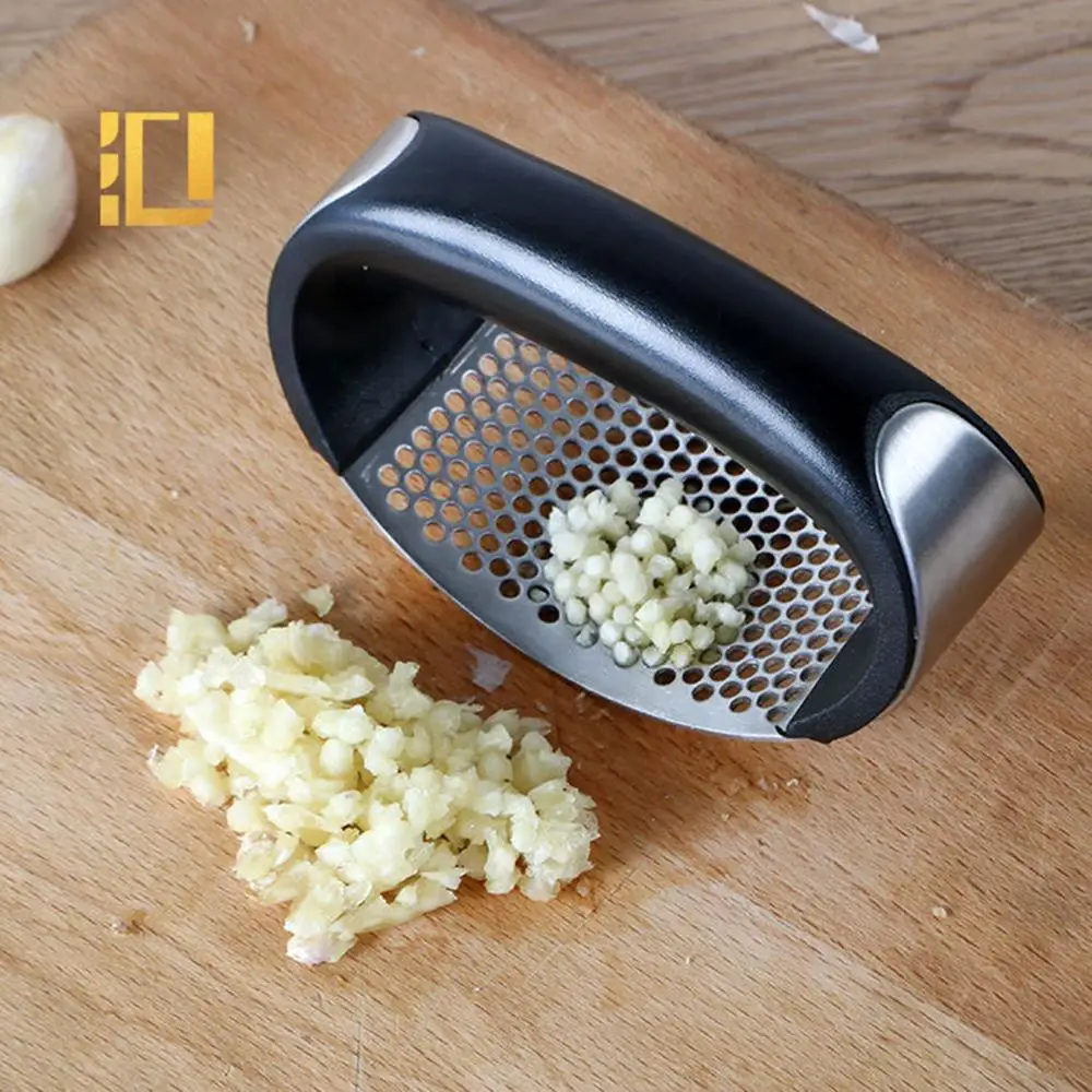 

Good Quality Food Grade Stainless Steel Ginger Rocker Chopper Garlic Crusher Vegetable Tools Press