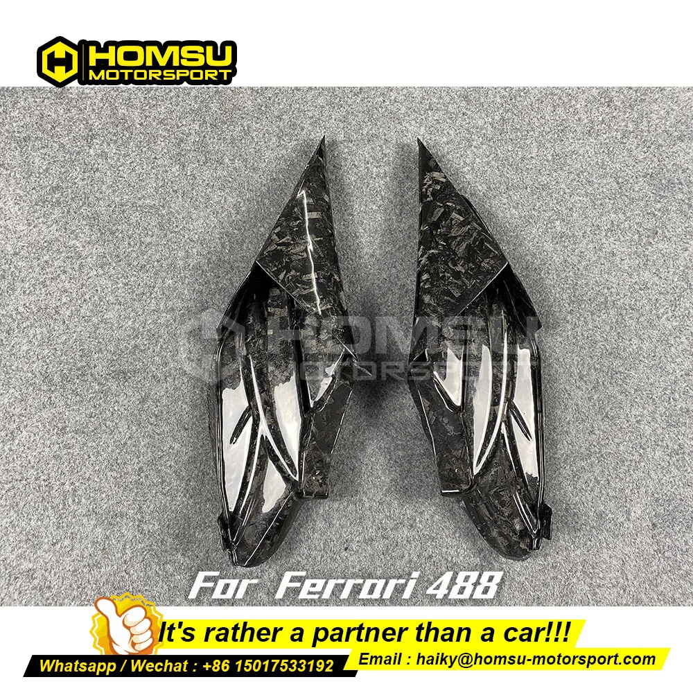 

High quality caprist style body kit for ferrar i F88 carbon fiber Side vents in caprist style kit For ferrar i F488