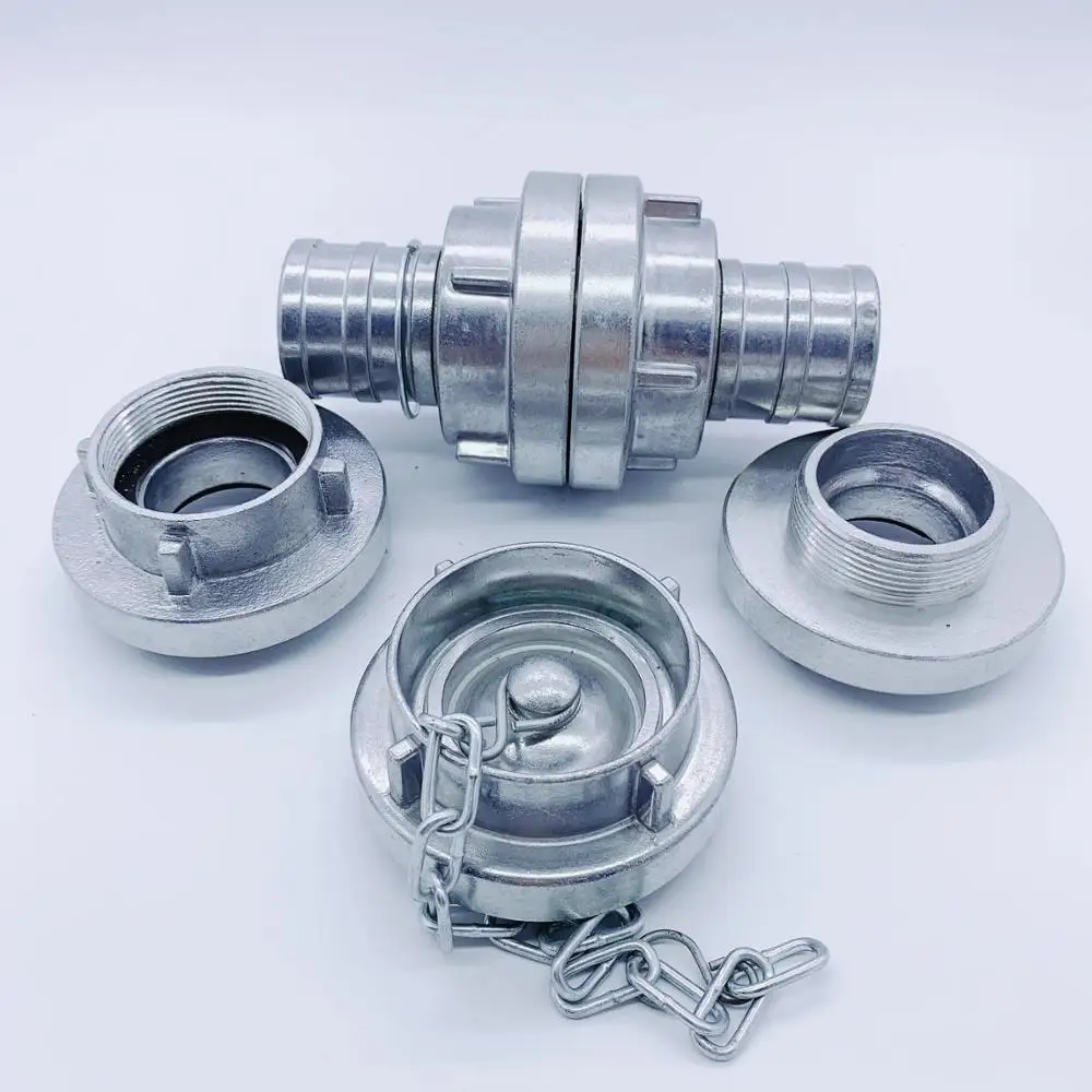 Customize Aluminum Storz Coupling Fitting Cap Adapter Male Female Jet Spray Fire Hose Hydraulic Nozzle