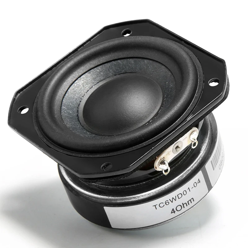 2 Inch Full Range Speaker Unit 4ohm 20W 55mm Treble Midrange Woofer Loudspeaker For Home Audio DIY Sound Good Rubber Edge