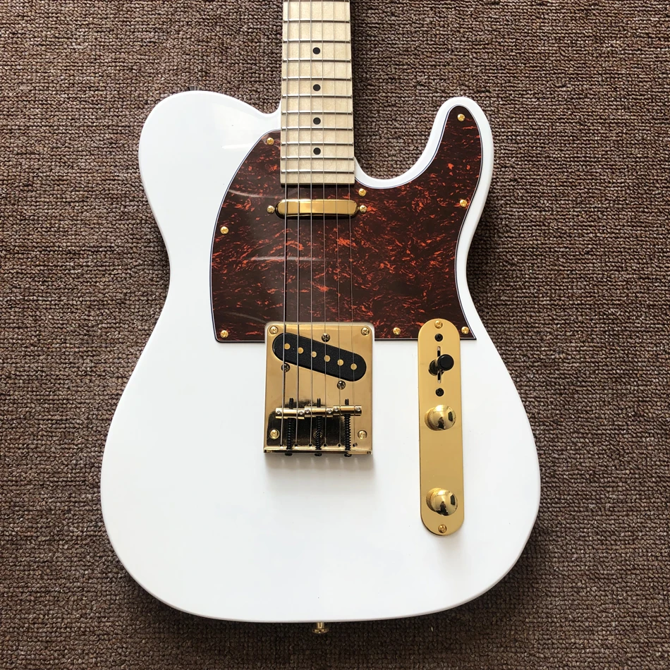 High Quality Electric Guitar,Maple Fingerboard,Gold Hardware,Tortoise Shell Pickguard,Free Shipping