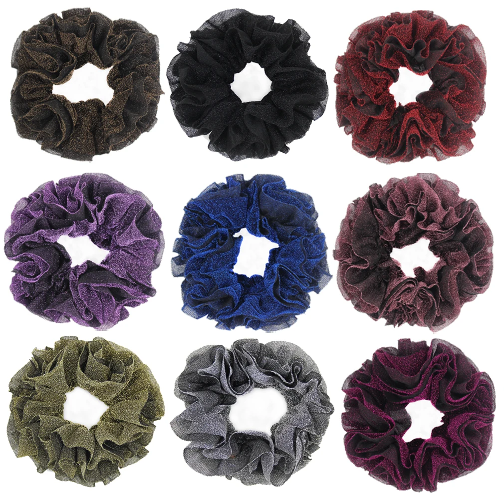 Furling Girl Large Size Muslim Handbands Flexible Rubber Band Comfortable Volumising Scrunchies Hair Tie Hair Bands for Women