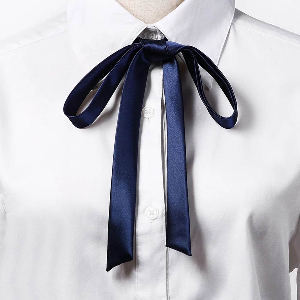 Ribbons Knot Butterfly Solid Handiness Simple Shirt Accessory Girl Ornaments Women Cute Lithe School Student Bowtie